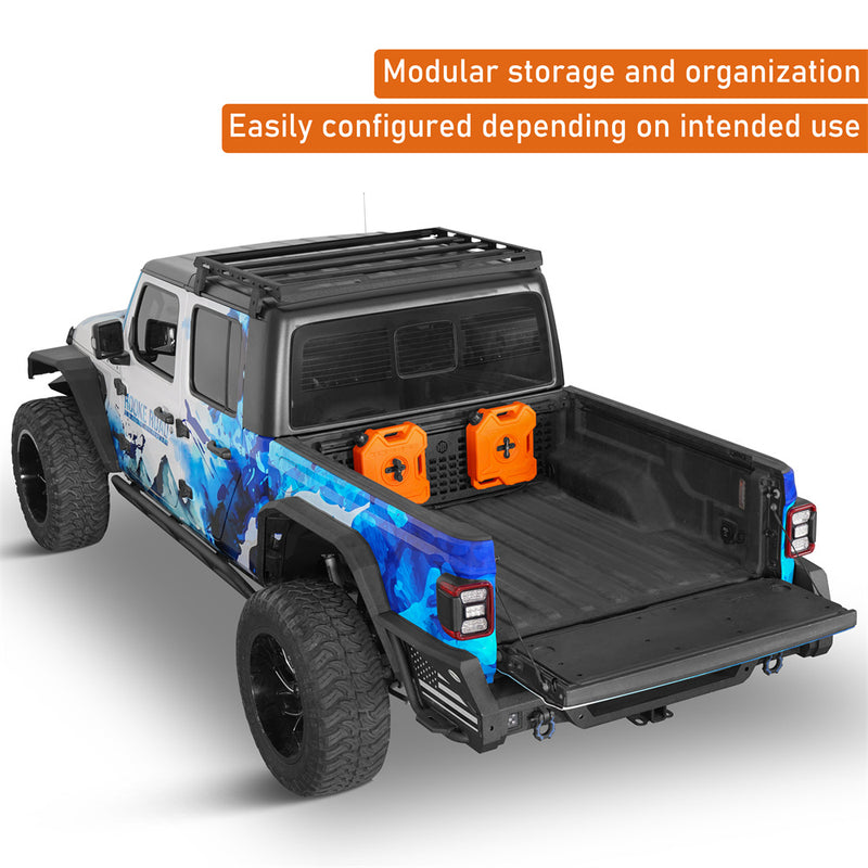 Load image into Gallery viewer, Front Bed Storage MOLLE Panel for 2020-2026 Jeep Gladiator JT Hooke Road b7032s 6
