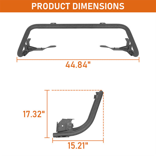  Hooke Road Front Bull Bar Light Bar for 2014-2018 Subaru Forester b4733s 6