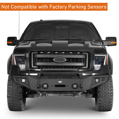 HookeRoad F-150 Ford Front Bumper for 2009-2014 Ford F-150, Excluding Raptor b8202s 12