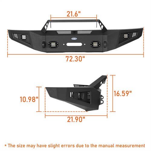 HookeRoad F-150 Ford Front Bumper for 2009-2014 Ford F-150, Excluding Raptor b8202s 17