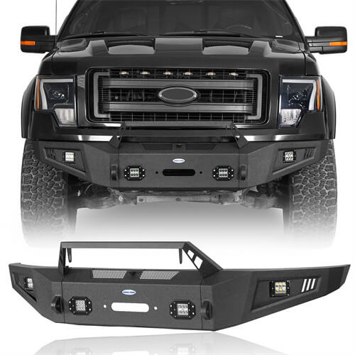 Load image into Gallery viewer, HookeRoad F-150 Ford Front Bumper for 2009-2014 Ford F-150, Excluding Raptor b8202s 2
