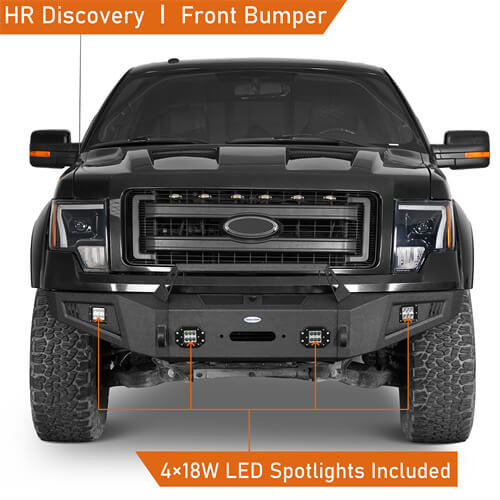 HookeRoad F-150 Ford Front Bumper for 2009-2014 Ford F-150, Excluding Raptor b8202s 9
