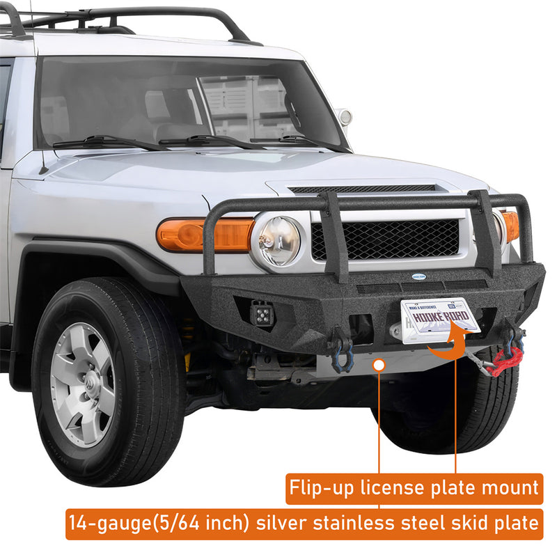 Load image into Gallery viewer, Front Bumper Grille Guard for 2007-2014 Toyota FJ Cruiser Hooke Road b4900s 8
