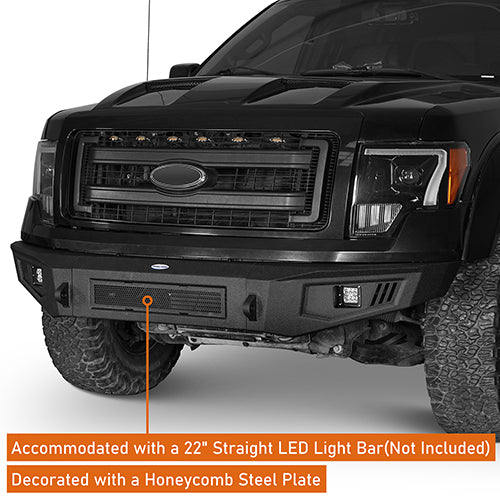 Load image into Gallery viewer, HookeRoad Ford F-150 Front Bumper &amp; Rear Bumper Back Bumper for 2009-2014 Ford F-150 Hooke Road HE.8201+8204 10

