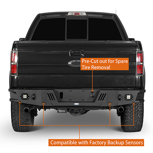 Load image into Gallery viewer, HookeRoad Ford F-150 Front Bumper &amp; Rear Bumper Back Bumper for 2009-2014 Ford F-150 Hooke Road HE.8201+8204 13
