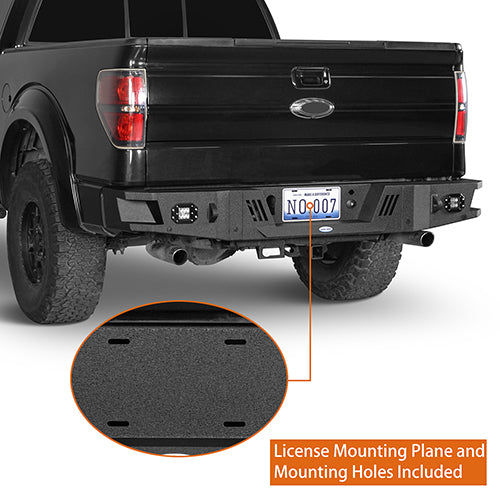 HookeRoad Ford F-150 Front Bumper & Rear Bumper Back Bumper for 2009-2014 Ford F-150 Hooke Road HE.8201+8204 16