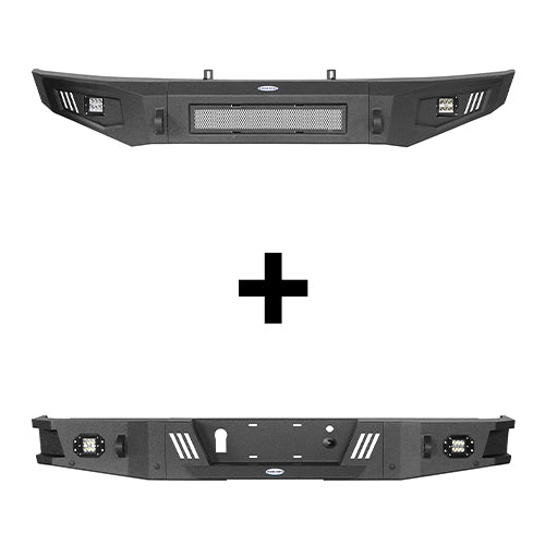 Load image into Gallery viewer, HookeRoad Ford F-150 Front Bumper &amp; Rear Bumper Back Bumper for 2009-2014 Ford F-150 Hooke Road HE.8201+8204 2

