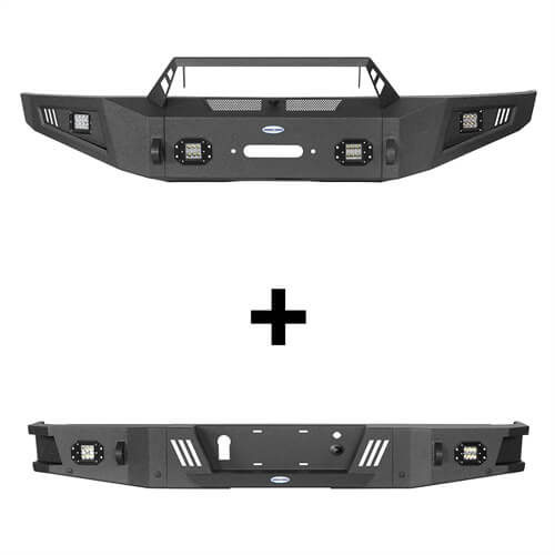 Load image into Gallery viewer, HookeRoad Ford F-150 Front Bumper &amp; Rear Bumper Back Bumper for 2009-2014 Ford F-150 Hooke Road HE.8202+8204 3
