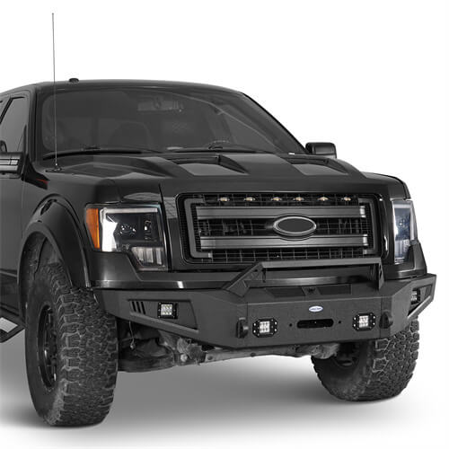 Load image into Gallery viewer, HookeRoad Ford F-150 Front Bumper &amp; Rear Bumper Back Bumper for 2009-2014 Ford F-150 Hooke Road HE.8202+8204 9
