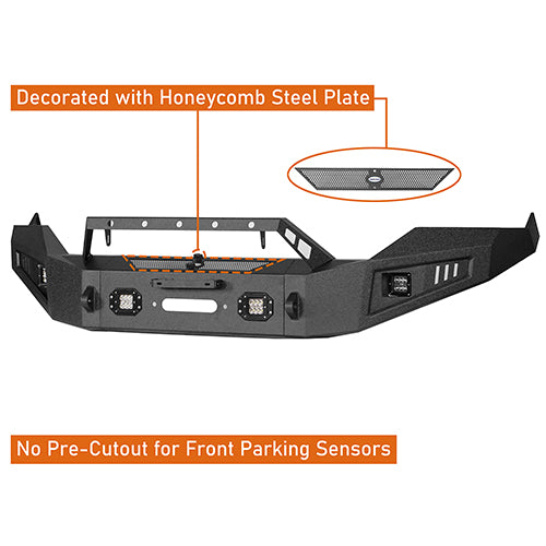 Load image into Gallery viewer, Ram 1500 Full Width Steel Front Bumper &amp; Rear Bumper kits For 2013-2018 Dodge Ram 1500 Excluding Rebel - Hooke Road HE.6001+6005 13
