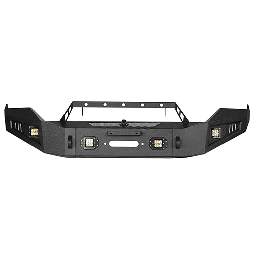 Ram 1500 Full Width Steel Front Bumper & Rear Bumper kits For 2013-2018 Dodge Ram 1500 Excluding Rebel - Hooke Road HE.6001+6005 21