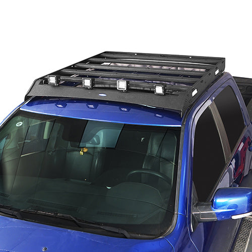 HookeRoad Front Bumper / Rear Bumper / Roof Rack Luggage Carrier for 2013-2018 Dodge Ram 1500 Crew Cab & Quad Cab,Excluding Rebel Hooke Road HE.6000+6005+6004 9
