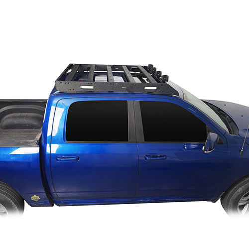 HookeRoad Front Bumper / Rear Bumper / Roof Rack Luggage Carrier for 2013-2018 Dodge Ram 1500 Crew Cab & Quad Cab,Excluding Rebel Hooke Road HE.6000+6005+6004 11