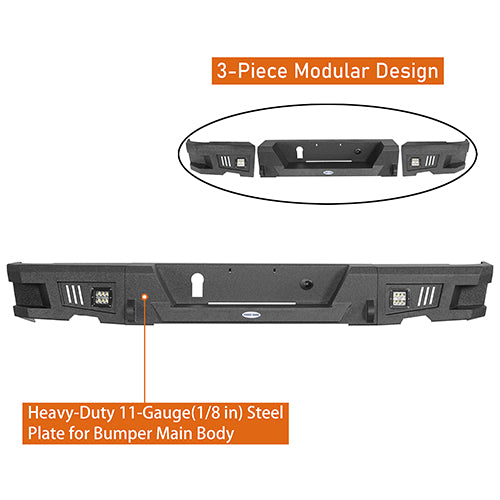 Load image into Gallery viewer, HookeRoad Front Bumper / Rear Bumper / Roof Rack Luggage Carrier for 2013-2018 Dodge Ram 1500 Crew Cab &amp; Quad Cab,Excluding Rebel Hooke Road HE.6000+6005+6004 16
