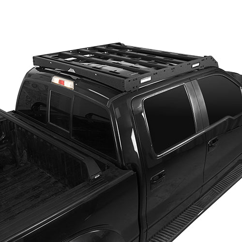 HookeRoad Front Bumper / Rear Bumper / Roof Rack Luggage Carrier for 2009-2014 F-150 SuperCrew,Excluding Raptor HE.8205+8201+8203 12