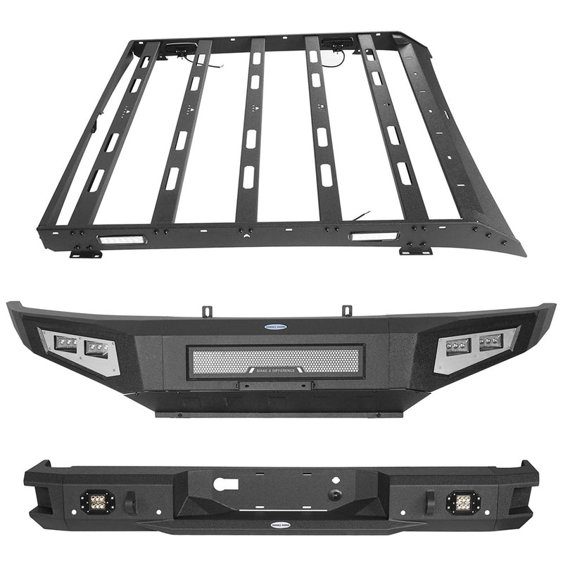 Load image into Gallery viewer, Hooke Road Front Bumper / Rear Bumper / Roof Rack Luggage Carrier(09-14 F-150 SuperCrew,Excluding Raptor)
