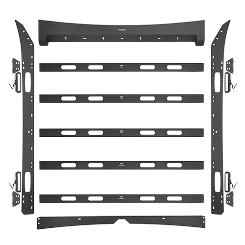 HookeRoad Front Bumper / Rear Bumper / Roof Rack Luggage Carrier for 2009-2014 F-150 SuperCrew,Excluding Raptor HE.8205+8201+8203 33