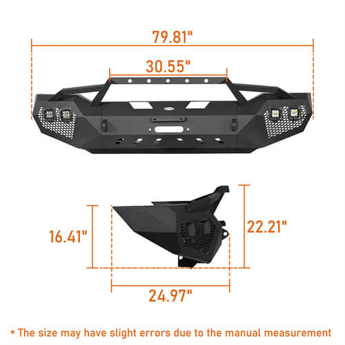 Load image into Gallery viewer, HookeRoad  Front Bumper / Rear Bumper / Roof Rack for 2007-2013 Toyota Tundra Crewmax Hooke Road HE.5200+5206+5202 37
