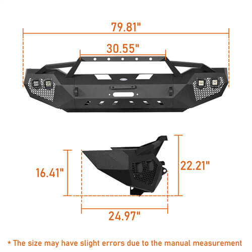 HookeRoad  Front Bumper / Rear Bumper / Roof Rack for 2007-2013 Toyota Tundra Crewmax Hooke Road HE.5200+5206+5202 37