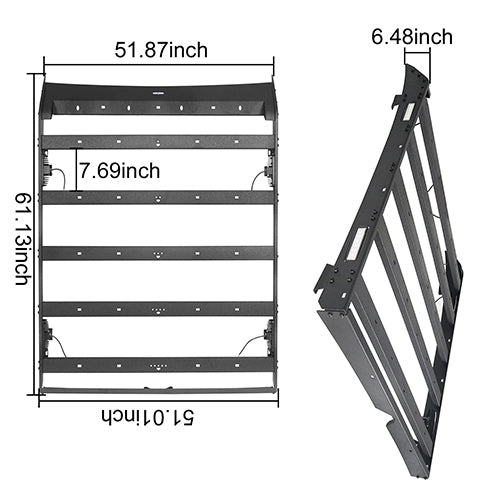 Load image into Gallery viewer, HookeRoad  Front Bumper / Rear Bumper / Roof Rack for 2007-2013 Toyota Tundra Crewmax Hooke Road HE.5200+5206+5202 39
