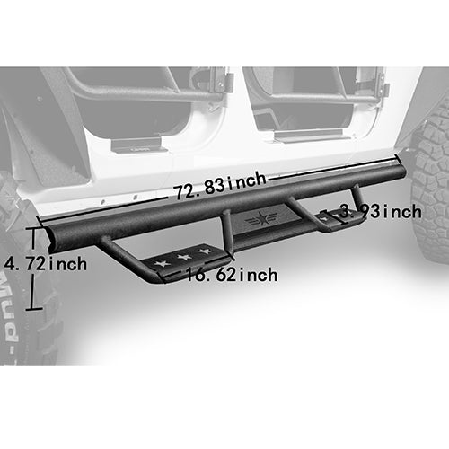 Load image into Gallery viewer, HookeRoad Jeep JK Front Bumper / Rear Bumper / Running Boards for 2007-2018 Jeep Wrangler JK HookeRoad HE.2010+3018+2030 30
