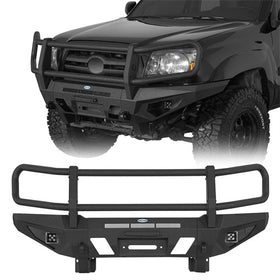 Hooke Road Front Bumper with Grille Guard for  2005-2011 Toyota Tacoma b4041s 1