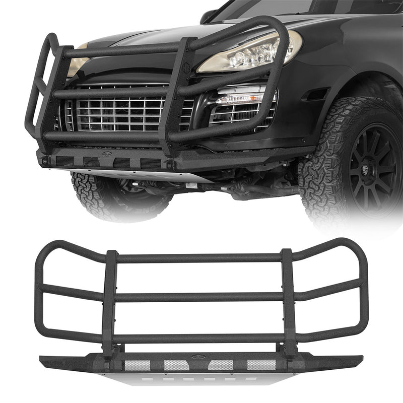 Load image into Gallery viewer, Front Bumper w/ Grille Guard &amp; Skid Plate(03-10 Porsche Cayenne 955 957) - Hooke Road
