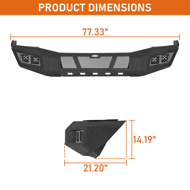 Load image into Gallery viewer, Hooke Road 2004-2006 Dodge Durango Front Bumper w/ License Plate Mount b6853s 5
