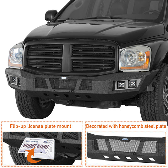 Hooke Road 2004-2006 Dodge Durango Front Bumper w/ License Plate Mount b6853s 7