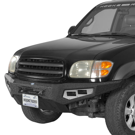 Hooke Road Front Bumper with Skid Plate for 2001-2004 Toyota Sequoia b4804s 2