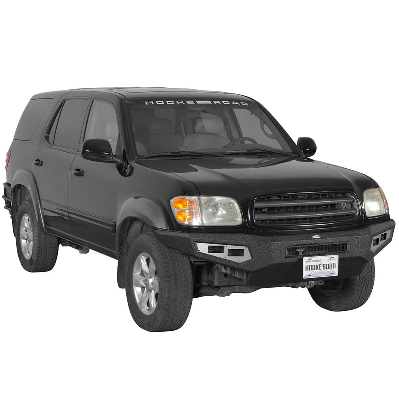 Load image into Gallery viewer, Hooke Road Front Bumper with Skid Plate for 2001-2004 Toyota Sequoia b4804s 3
