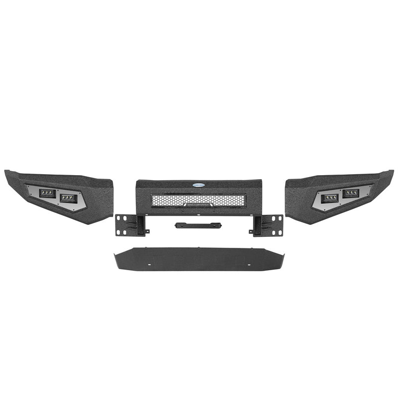 Load image into Gallery viewer, Hooke Road Front Bumper with Skid Plate for 2001-2004 Toyota Sequoia b4804s 4
