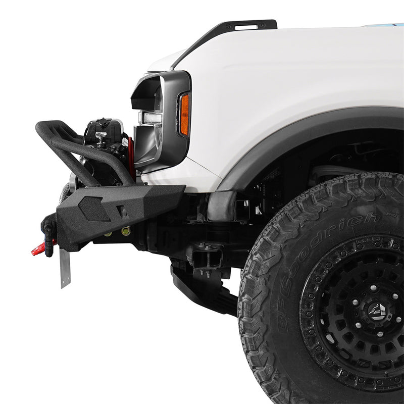 Load image into Gallery viewer, Hooke Road Front Bumper with Tube Bar for 2021-2026 Ford Bronco b8942 3
