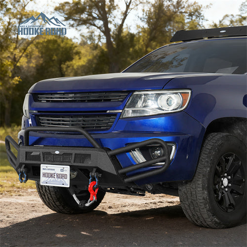 Hooke Road Front Bumper w/ Tube Guard for 2015-2020 Chevy Colorado b9118s 4