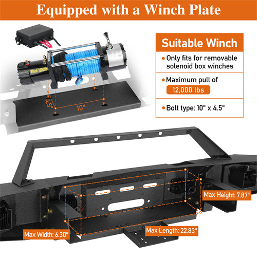 Load image into Gallery viewer, Hooke Road 1992-1999 Chevy Suburban Tahoe &amp; GMC Yukon Front Bumper b7234s 6
