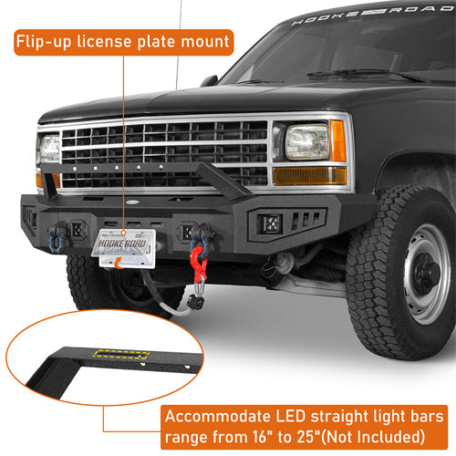 Load image into Gallery viewer, Hooke Road 1992-1999 Chevy Suburban Tahoe &amp; GMC Yukon Front Bumper b7234s 7
