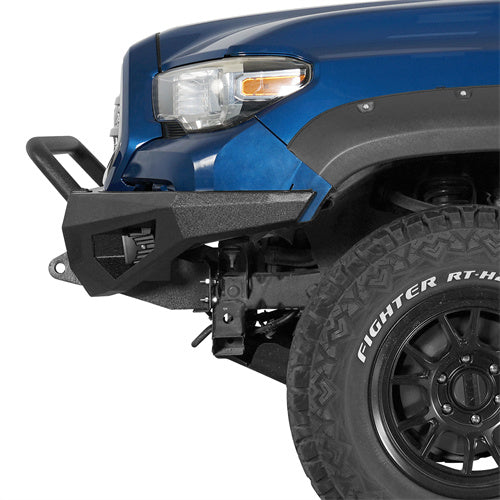 Load image into Gallery viewer, Hooke Road Front Bumper with Winch Plate for 2016-2023 Toyota Tacoma b4233s 4
