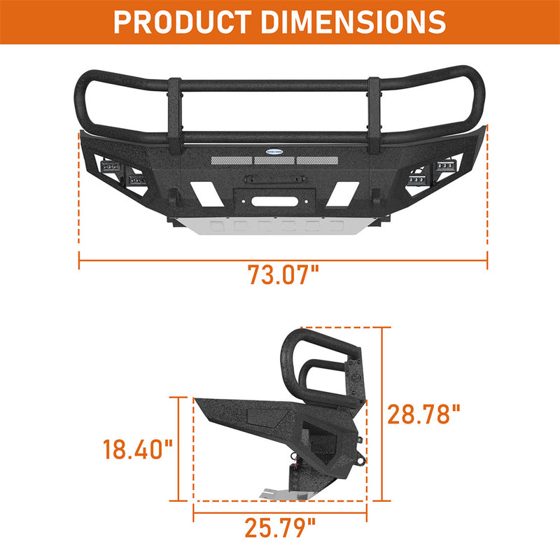 Load image into Gallery viewer, 2003-2005 Toyota 4Runner Front Bumper w/ Grille Guard &amp; Winch Plate b9860s 5
