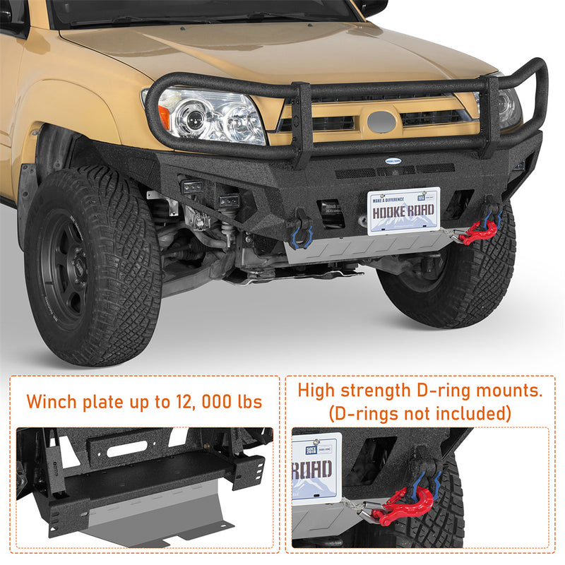 Load image into Gallery viewer, 2003-2005 Toyota 4Runner Front Bumper w/ Grille Guard &amp; Winch Plate b9860s 7
