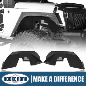 HookeRoad Front Inner Fender Liners for 2007-2018 Jeep Wrangler JK b2069 1