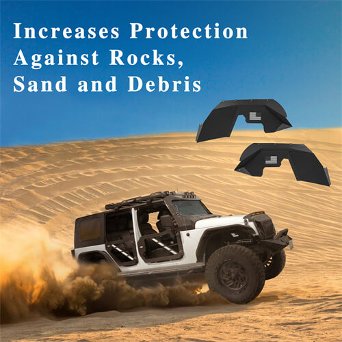 Load image into Gallery viewer, HookeRoad Front Inner Fender Liners for 2007-2018 Jeep Wrangler JK b2069 3
