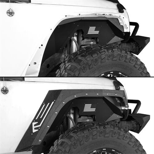 Load image into Gallery viewer, HookeRoad Front Inner Fender Liners for 2007-2018 Jeep Wrangler JK b2069 4
