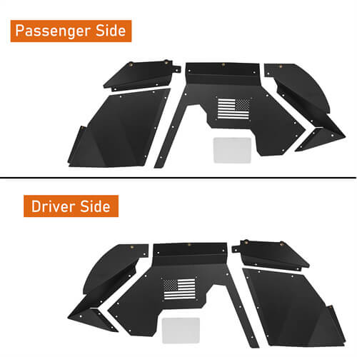 Load image into Gallery viewer, HookeRoad Front Inner Fender Liners for 2007-2018 Jeep Wrangler JK b2069 6

