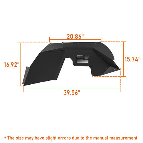 Load image into Gallery viewer, HookeRoad Front Inner Fender Liners for 2007-2018 Jeep Wrangler JK b2069 9
