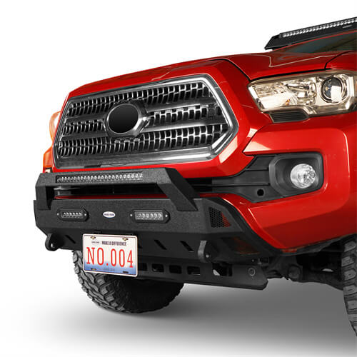 Load image into Gallery viewer, HookeRoad Tacoma Front &amp; Rear Bumpers Combo for 2016-2023 Toyota Tacoma 3rd Gen b42034200s 15
