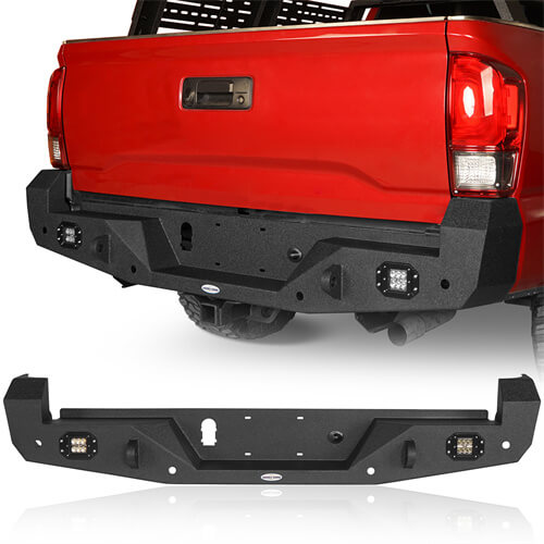 Load image into Gallery viewer, HookeRoad Tacoma Front &amp; Rear Bumpers Combo for 2016-2023 Toyota Tacoma 3rd Gen b42034200s 4
