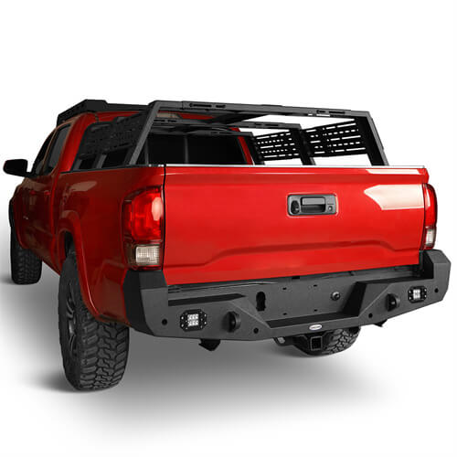 Load image into Gallery viewer, HookeRoad Tacoma Front &amp; Rear Bumpers Combo for 2016-2023 Toyota Tacoma 3rd Gen b42034200s 6
