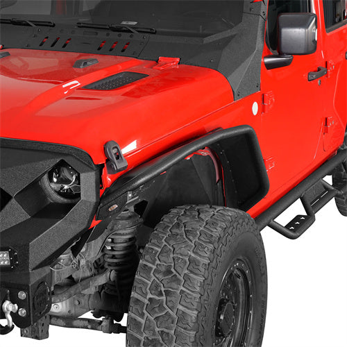 2018-2023 Jeep JL Fender Flares Kit w/Signal Lights 4x4 Jeep Parts - Hooke Road b3053 18