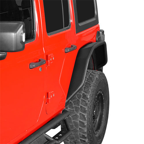 2018-2023 Jeep JL Fender Flares Kit w/Signal Lights 4x4 Jeep Parts - Hooke Road b3053 20