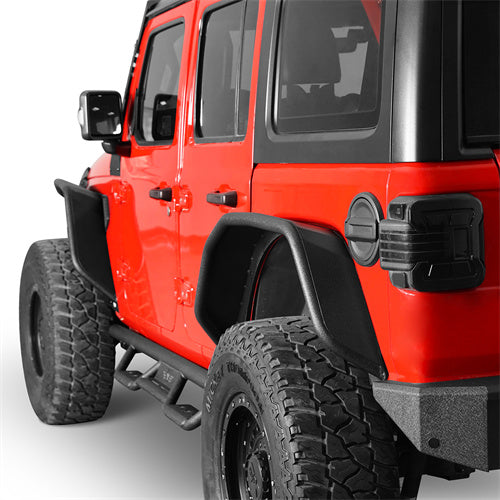 2018-2023 Jeep JL Fender Flares Kit w/Signal Lights 4x4 Jeep Parts - Hooke Road b3053 7